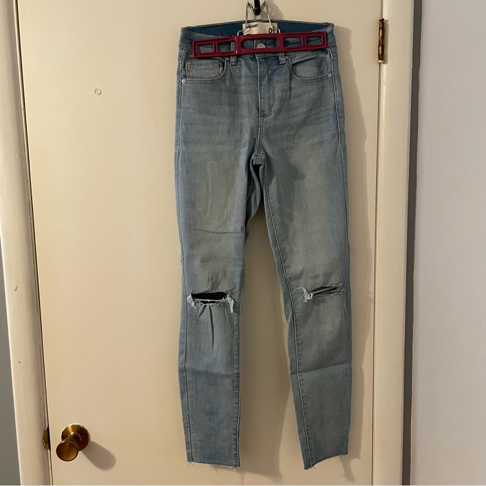 Garage High Rise Distressed Skinny Jeans